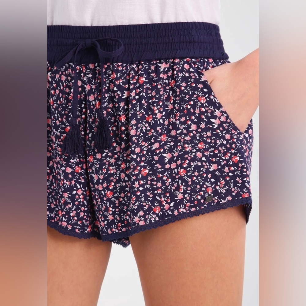 Superdry Floral Navy Women's Shorts XS